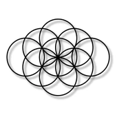 Metal Dekor Halkalar (Circles) Metal Duvar Tablosu Mandala thumbnail 6