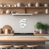 Metal Dekor I Need More Coffee Metal Duvar Tablosu İmza thumbnail 4