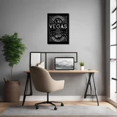 Dekoratif Metal Sanatı Las Vegas İskeletinde Korku ve Nefret Metal Duvar Tablosu Pop Art - 3