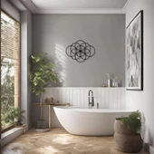 Metal Dekor Halkalar (Circles) Metal Duvar Tablosu Mandala thumbnail 4