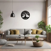 Duvar Dekoru Hediyelik Aile Ağacı (Family Tree) Metal Duvar Tablosu Sanat thumbnail 3