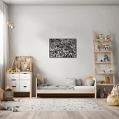 Şık Metal Tablo Mahalle (Neighbourhood) Metal Duvar Tablosu Soyut thumbnail 1