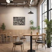 Şık Metal Tablo Mahalle (Neighbourhood) Metal Duvar Tablosu Soyut thumbnail 4