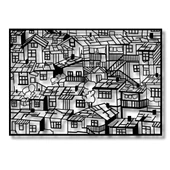 Şık Metal Tablo Mahalle (Neighbourhood) Metal Duvar Tablosu Soyut thumbnail 6