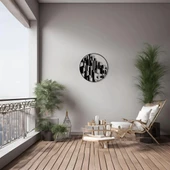 Dekoratif Metal Sanatı Bloklar (Blocks) Metal Duvar Tablosu Soyut thumbnail 3