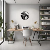 Dekoratif Metal Sanatı Bloklar (Blocks) Metal Duvar Tablosu Soyut thumbnail 1