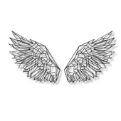 Metal Dekor Kanatlar 2 (Wings) Metal Duvar Tablosu Soyut - 6