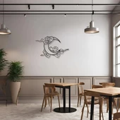 Şık Metal Tablo Ay (Moon) Metal Duvar Tablosu Doğal thumbnail 4