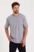 Erkek V Yaka Slim Fit T-Shirt - 1