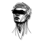 Dekoratif Metal Sanatı Kör Adam 2 (Blind Man) Metal Duvar Tablosu Portre - 4