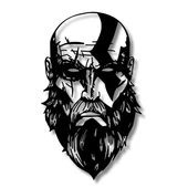 Dekoratif Metal Sanatı Kratos God of War Metal Duvar Tablosu Pop Art thumbnail 6