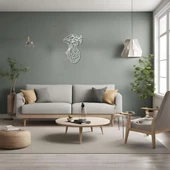 Lazer Kesim Metal Duvar Dekoru Kalp ve Beyin(Heart and Brain) Metal Duvar Tablosu Soyut thumbnail 4