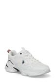 U.S.POLO ASSN BOB 4FX BEYAZ LACİVERT COMFORT CASUAL ANATOMİK SPOR AYAKKABISI - 4