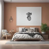 Lazer Kesim Metal Duvar Dekoru Kalp ve Beyin(Heart and Brain) Metal Duvar Tablosu Soyut thumbnail 5