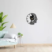 Metal Duvar Saati Porte Sanat Görünümlü Dekoratif Saat - 4