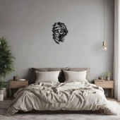 Dekoratif Metal Sanatı Kadın Yüzü (Woman Face 7) Metal Duvar Tablosu Portre thumbnail 1