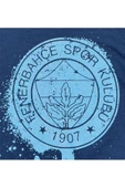 Fenerbahçe Orijinal Lisanslı Yaldızlı Fb Logo Gri Çocuk Sweat - 9