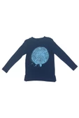 Fenerbahçe Orijinal Lisanslı Yaldızlı Fb Logo Gri Çocuk Sweat - 6