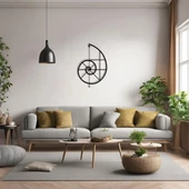 Metal Duvar Dekorasyonu Altın Oran 2 (Golden Ratio) Metal Duvar Tablosu Sanat - 4