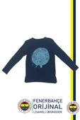 Fenerbahçe Orijinal Lisanslı Yaldızlı Fb Logo Gri Çocuk Sweat Hediyelik Ahşap Kutulu - 7