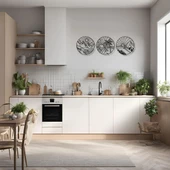 Metal Dekor Manzara (View) Metal Duvar Tablosu Doğal thumbnail 2