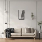 Duvar Dekoru Hediyelik Pisa Kulesi Metal Duvar Tablosu Wonder of The World thumbnail 2