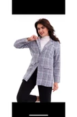 Ekoseli Tüvit Blazer Ceket - 2