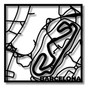 Duvar Dekoru Hediyelik İspanya Grand Prix Barcelona Metal Duvar Tablosu Formula 1 - 6