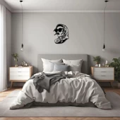 Sanatsal Metal Tablo Kadın Yüzü 6(Woman Face) Metal Duvar Tablosu Portre thumbnail 1