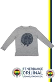 Fenerbahçe Orijinal Lisanslı Yaldızlı Fb Logo Gri Çocuk Sweat Hediyelik Ahşap Kutulu - 2