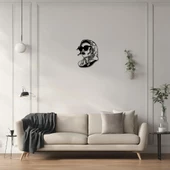 Sanatsal Metal Tablo Kadın Yüzü 6(Woman Face) Metal Duvar Tablosu Portre thumbnail 2