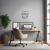 Sanatsal Metal Tablo Soyut Yüz (Abstract Face) Metal Duvar Tablosu Soyut thumbnail 3