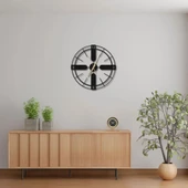 Metal Duvar Saati  Italyan Tarzı Modern Dekoratif Saat - 3