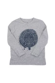 Fenerbahçe Orijinal Lisanslı Yaldızlı Fb Logo Gri Çocuk Sweat - 3