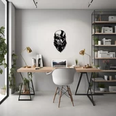 Dekoratif Metal Sanatı Kratos God of War Metal Duvar Tablosu Pop Art thumbnail 2