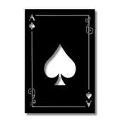 Özel Tasarım Metal Tablolar As (Ace) Metal Duvar Tablosu Casino thumbnail 6