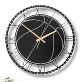 Metal Duvar Saati Basketbol Top Detaylı Dekoratif Saat - 5