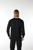 Erkek Baskılı Sweat Beyaz - 3