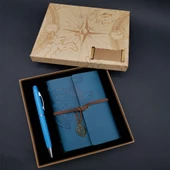 Defter Kalem Mavi Set - 1