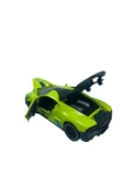 Oyuncak Bugati Metal Model Araç Spor Demir Araba Çek Bırak Bugatti 15 cm Kapılar Açılır - 2