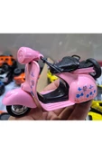 HEPSİLAZIM Diecast Model Pembe Vespa Motor Scooter Metal Oyuncak Motorsiklet 13Cm - 2