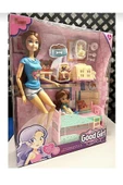 HEPSİLAZIM Bebek Anne-Kız 29 cm-Aksesuarlı Ranzalı Yavru Köpekli El-Ayak Sonsuz Hareketli Et Bebeği - 3