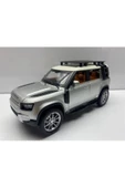 HEPSİLAZIM Land Rover Defender Metal Araba 23 Cm Sesli Işıklı Kapılar Bagaj Kaput Açılır Oyuncak Demir Araç - 1