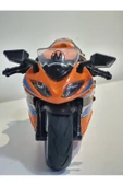 HEPSİLAZIM Kawasaki ZX-14 2011 Model Turuncu Renkli Oyuncak Motor 13 cm - 2