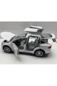 HEPSİLAZIM Tesla Model X Metal Araba 23 Cm Sesli Işıklı Kapılar Bagaj Kaput Açılır Oyuncak Demir Araç Tesla - 5