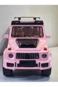 HEPSİLAZIM Pembe Jip Mercedes G63 G Class Metal Diecast Model Araç Çek Bırak Oyuncak Araba 22Cm - 1