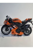 HEPSİLAZIM Kawasaki ZX-14 2011 Model Turuncu Renkli Oyuncak Motor 13 cm - 1