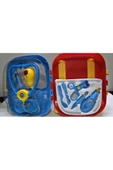 HEPSİLAZIM Çocuk Oyuncak Doktor Seti Meslek Seti Çantalı 12 Parça Doktor Set - 1