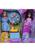 HEPSİLAZIM 29 Cm Hamile Anne Oyuncak Et Bebekli Aile Beşik & Pusetli Set 15 Parça Abla Kardeş Evcilik Oyunu - 4