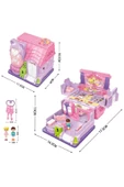HEPSİLAZIM Işıklı Müzikli Aksesuarlı Oyuncak Ev Seti Kız Oyun Setleri Açılır Kapanır Oyuncak Ev - 2